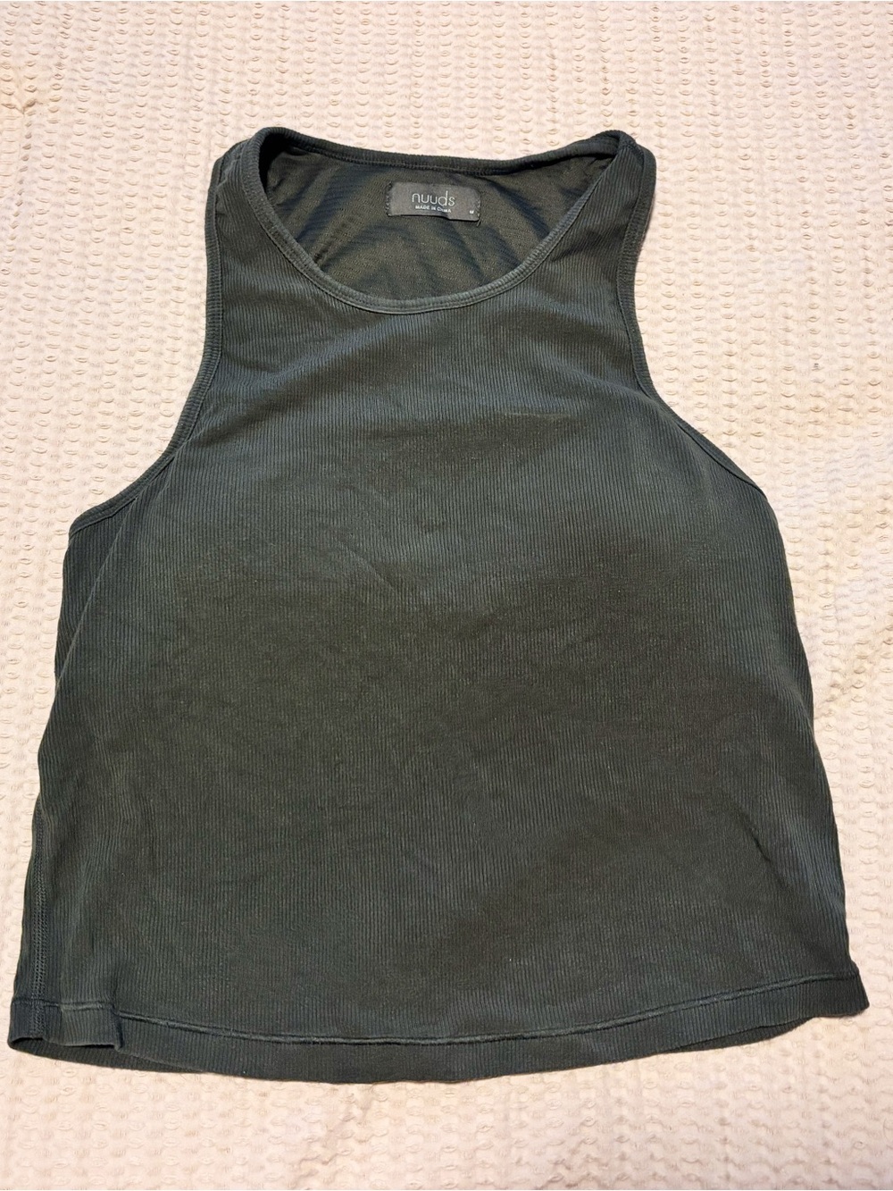 Nuuds Sporty Rib Racerback Tank - Picture 2 of 3